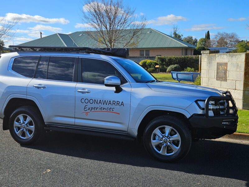 Coonawarra Experiences new LandCruiser parked in Penola.