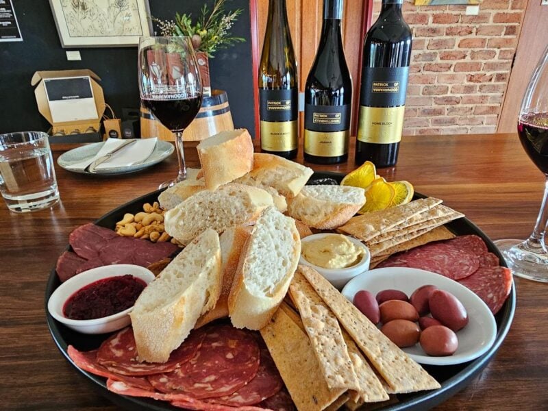 A gourmet cheese platter served at Patrick of Coonawarra