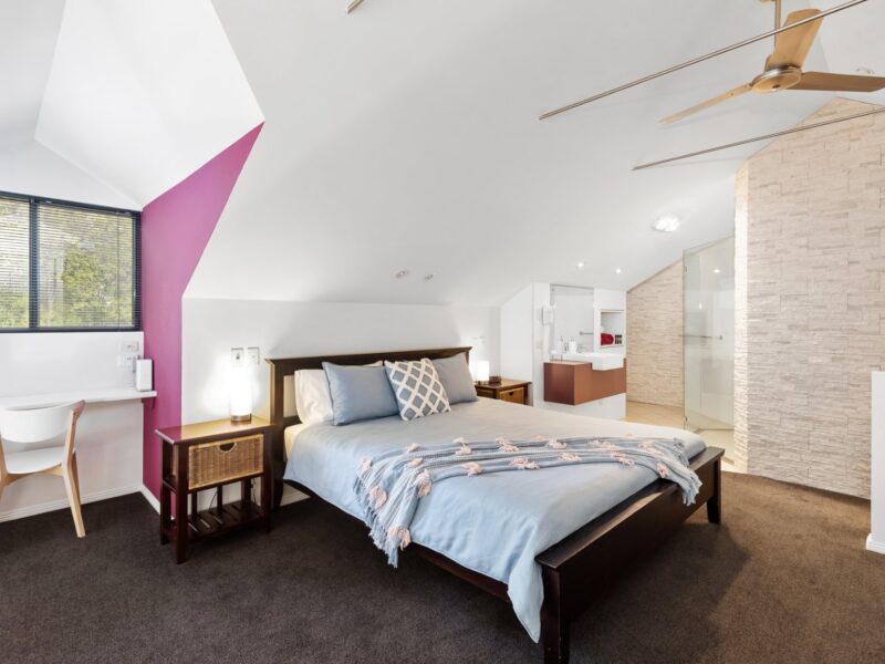 Mezzanine King Bedroom in a Penola Townhouse