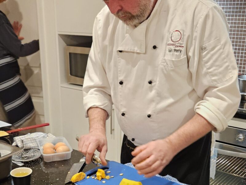 A chef making gnocchi