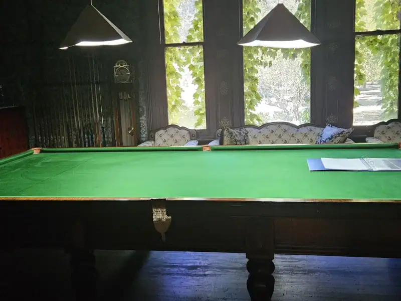 Billiard room at Yallum Park homestead, included on the ground floor tour