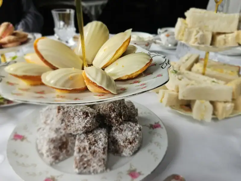 A selection of sweets on a tiered stand at the Yallum Park high tea