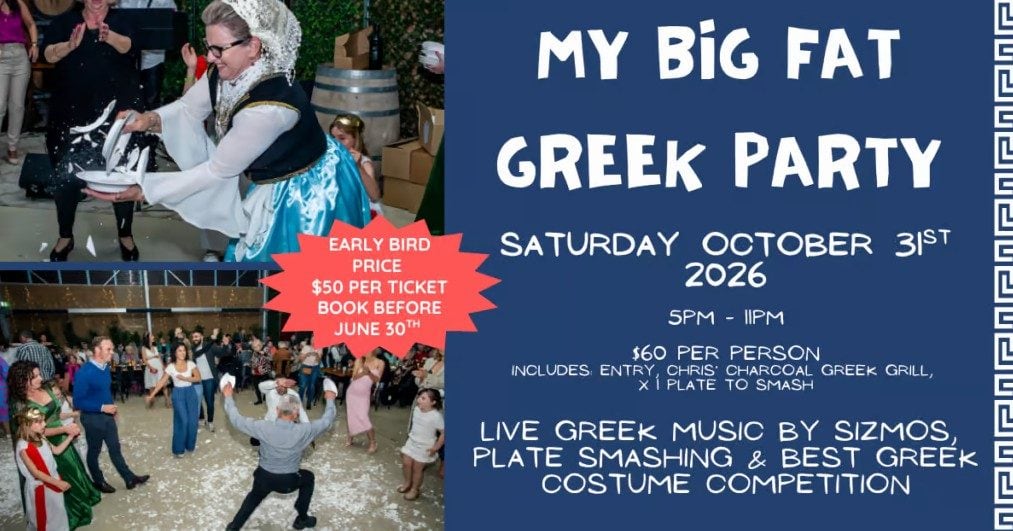 My Big Fat Greek Party at Raidis Estate, Coonawarra