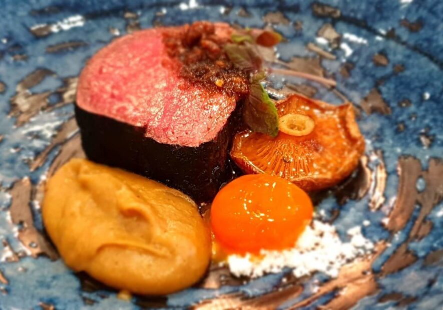 Delicious full-blood Wagyu dish served at the award winning Mayura Station Tasting Room